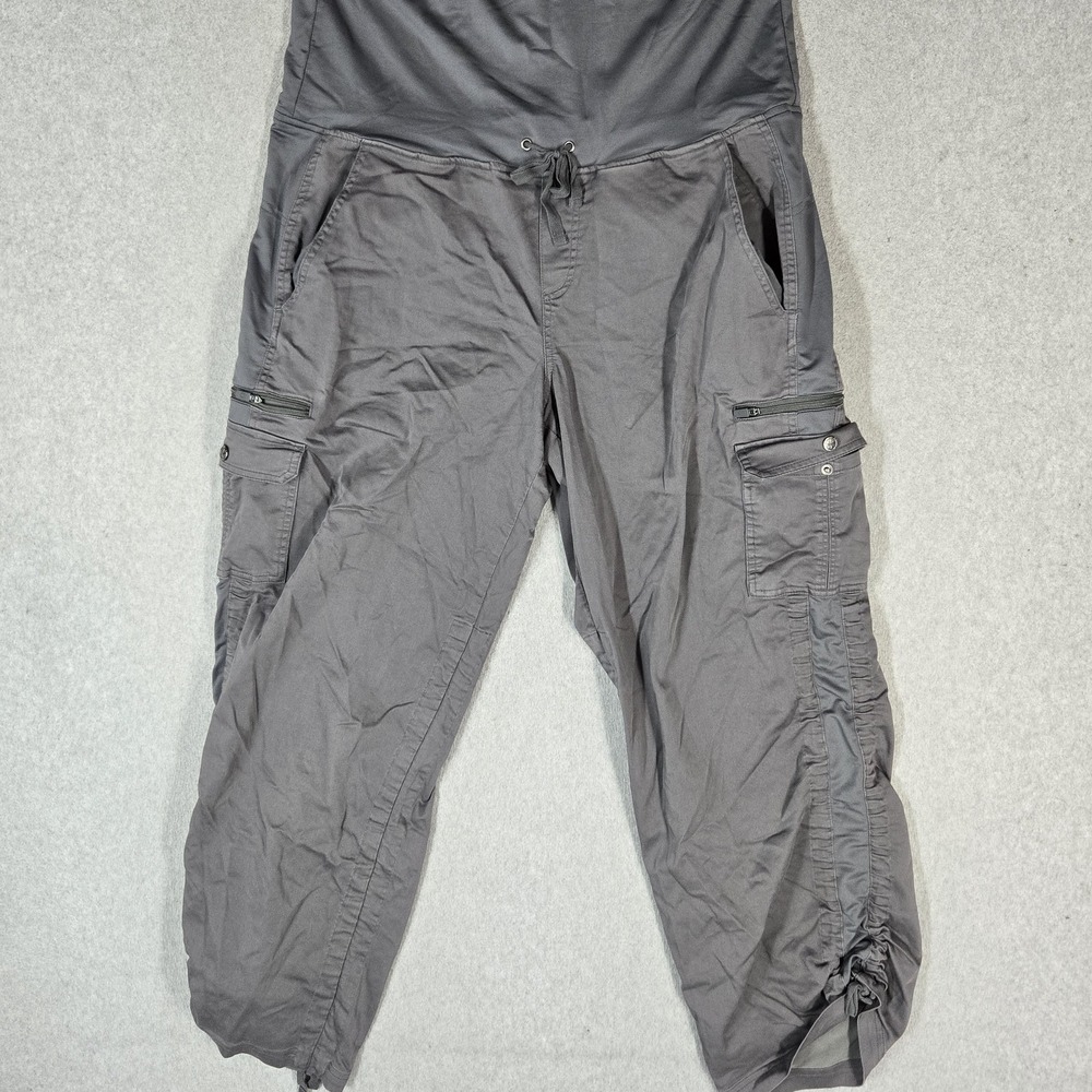 Scottevest Women Pants XL Gray Margaux Cargaux Cargo 29" Inseam Logo Outdoor